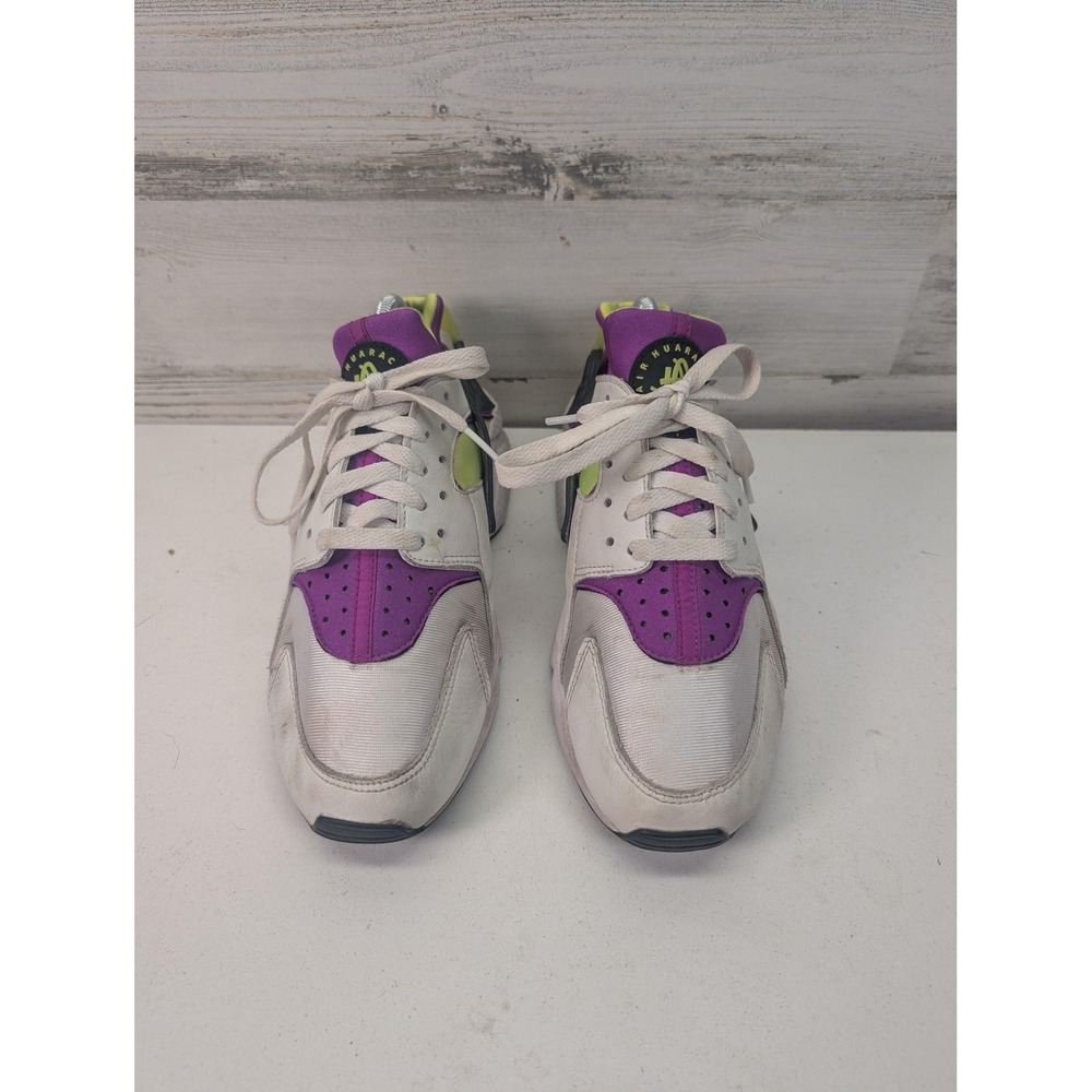 Nike Air Huarache Shoes Mens Size‎ 8 White Purple Running DD1068-104 Sneakers